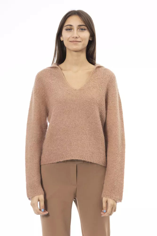 Organic Cotton Knit TopsAlpha Studio  Polyamide Women's Sweater