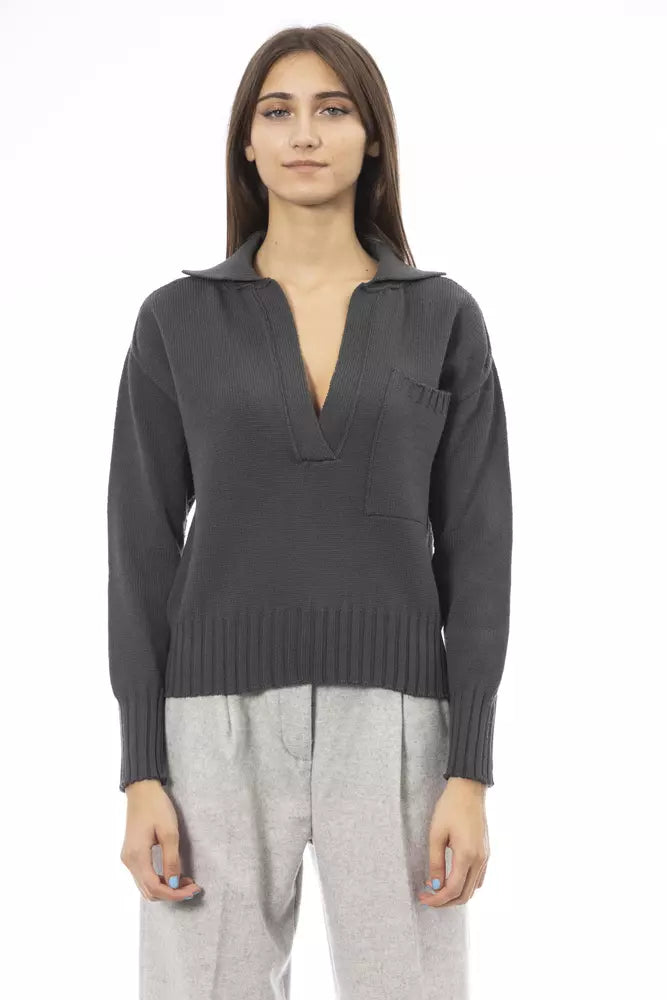 Cashmere Knit TopsAlpha Studio  Wool Women's Sweater