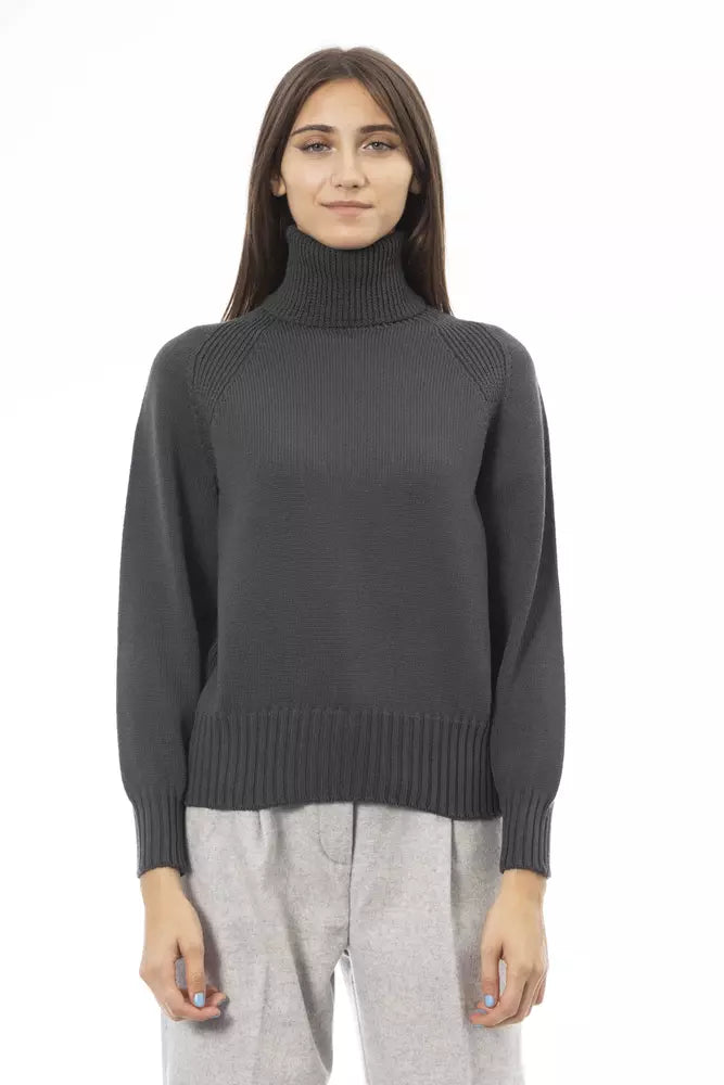 Hip-Hop Knit TopsAlpha Studio  Wool Women's Sweater