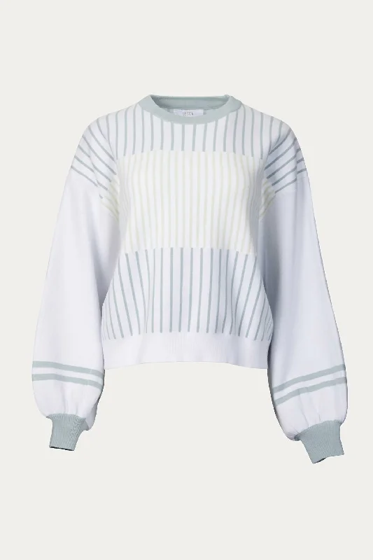 Band Merch Knit TopsHygea Slouchy Striped Sweater In Age