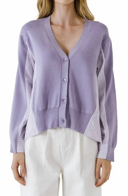 Punk Knit TopsLovely Cardi In Lilac