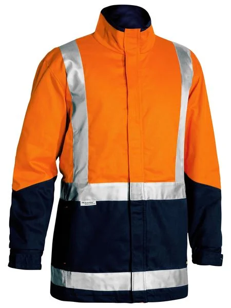 Cultural JacketsBisley Taped Hi Vis 3 In 1 Drill Jacket-(BJ6970T)