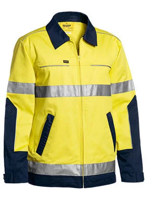 Bomber JacketsBisley 3M Taped Two Tone Hi Vis Liquid Repellent Cotton Drill Jacket BJ6917T