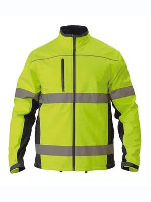 WindbreakersBisley Hi Vis 2 Tone Soft Shell Jacket c/w 3M Reflective Tape BJ6059T