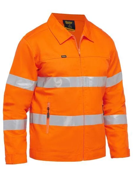 Luxury JacketsBisley Taped Hi Vis Drill Jacket with Liquid Repellent Finish (BJ6919T)