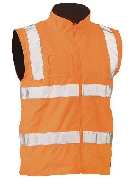 Glitter JacketsBisley Taped Hi Vis Rail Wet Weather Vest (BV0364T)