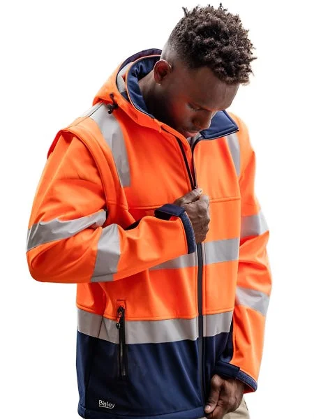 Travel JacketsBisley Taped Two Tone Hi Vis 3 In 1 Soft Shell Jacket (BJ6078T)