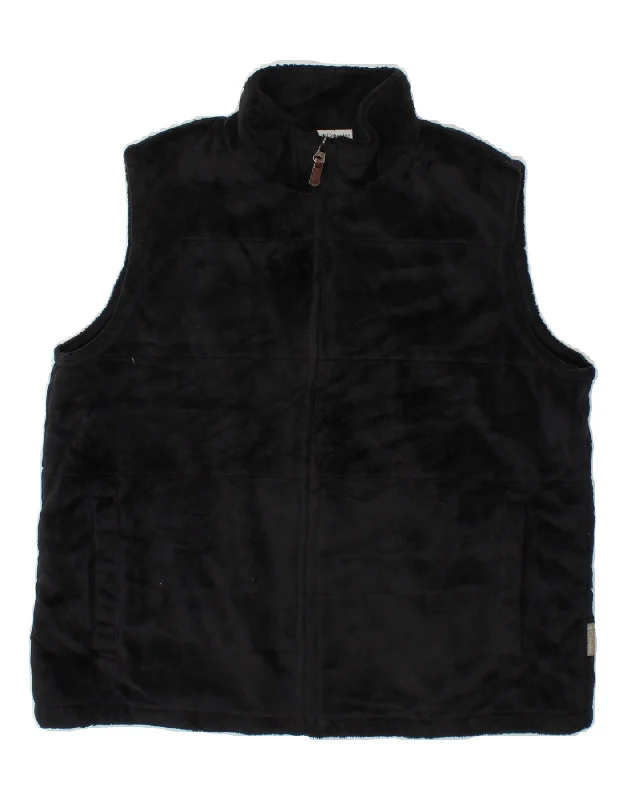 Recycled Fabric JacketsCOLUMBIA Womens Fleece Gilet UK 18 XL Black Polyester