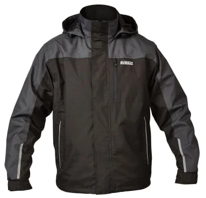 Sequined JacketsDewalt Storm Waterproof Rip Stop Work Jacket with Concealed Hood