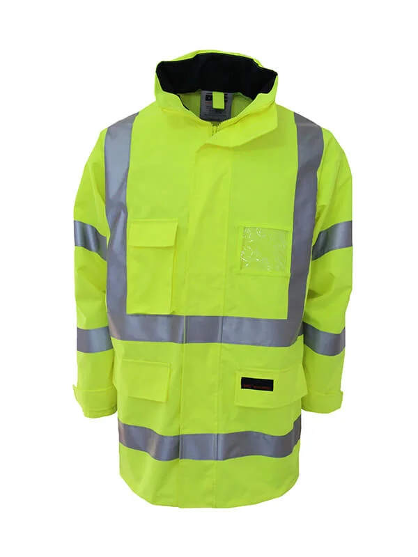 Polyester JacketsDNC Hi Vis Breathable Rain Jacket Bio Motion Tape (3571)