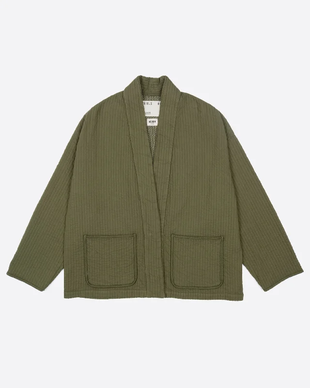 Pea CoatsEdo Jacket Armor Cotton Dark Olive