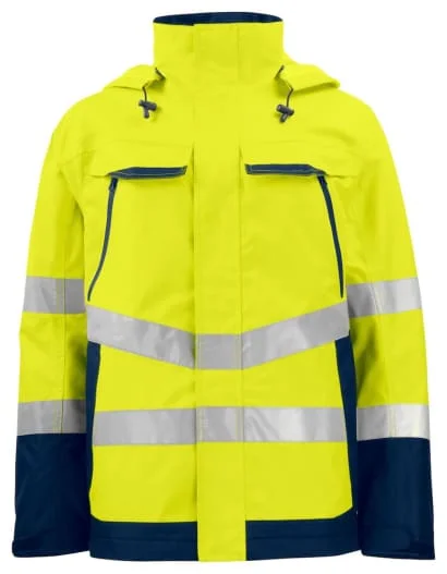 BlazersProjob 6440 Hi Vis Waterproof Jacket with Functional ID-Card Loop