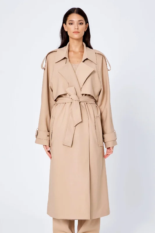 Retro JacketsROZALIA x ATOIR Womens The Trench Coat Sand