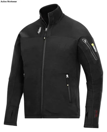 Designer JacketsSnickers 9438 Full Zip Micro Fleece Work Jacket with Body Mapping Technology (Quick Dry)