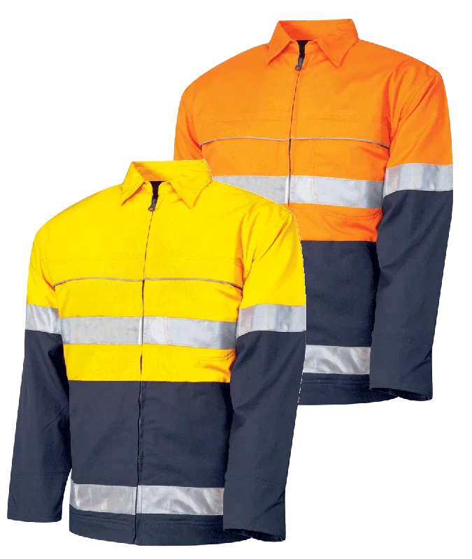 Summer JacketsTru Workwear Cotton Drill Canvas Jacket c/w 3M Reflective Tape DJ2192T1﻿