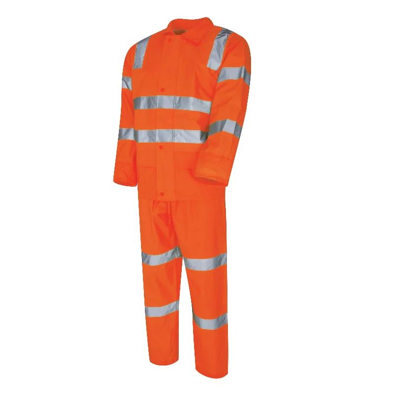 Bomber JacketsTru Workwear Hi Vis Orange Taped Rain Set (Vic Rail Compliant) TJ1970T4