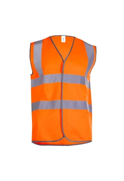 Puffer JacketsUneek Hi Vis Safety Waistcoat vest-(Pack of 10 one size/colour))  801