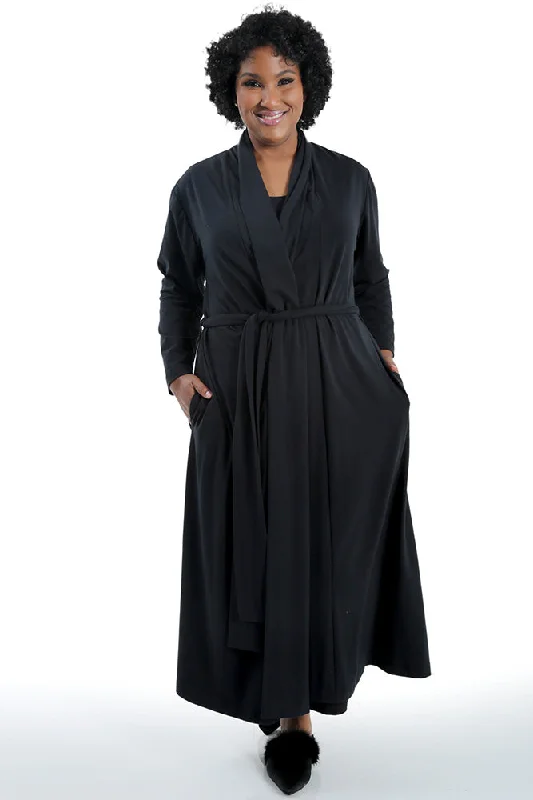 Ruffled JacketsVikki Vi Ralmtex Black Spa Robe