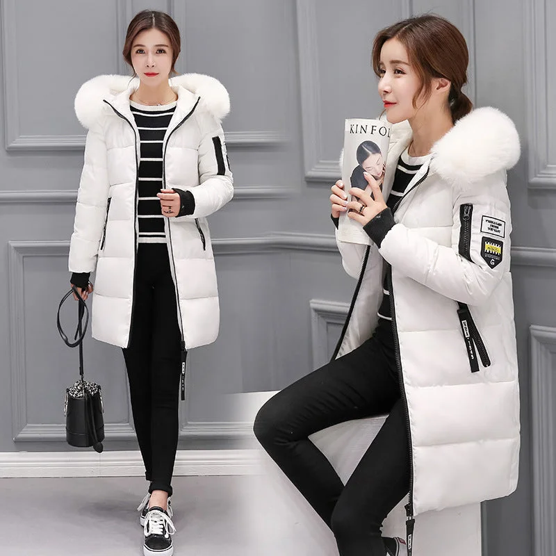 Outdoor JacketsWinter jacket women 2018 new female parka coat feminina long down jacket plus size long hooded duck down coat jacket Women