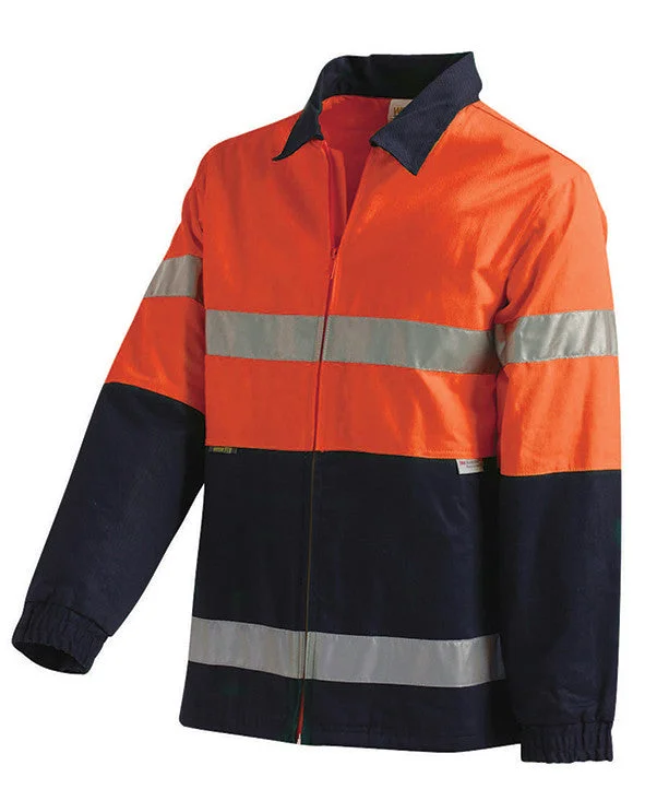 Formal JacketsWorkit Hi Vis 2 Tone Cotton Drill Jacket c/w 3M Reflective Tape 3001