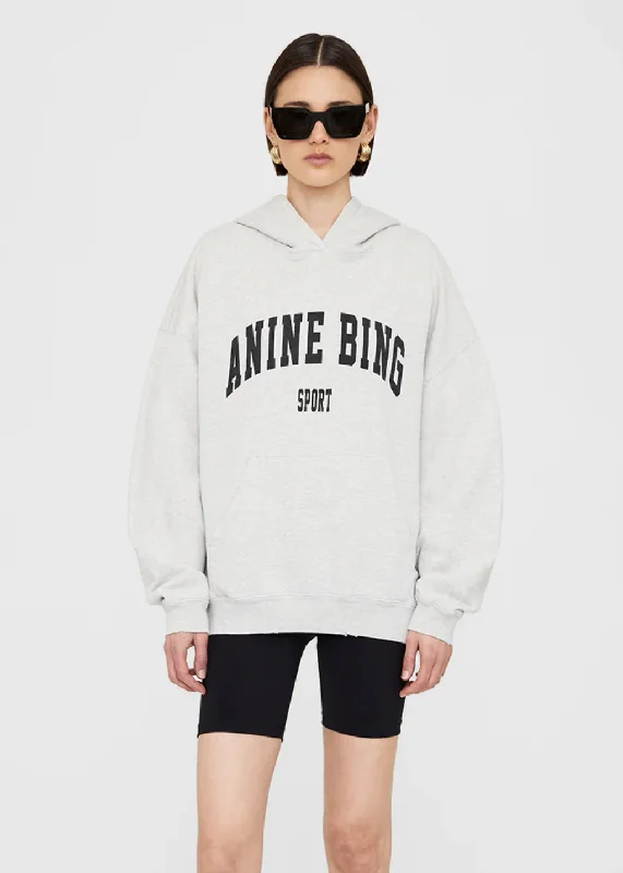 Beaded SweatshirtsAnine Bing Harvey Sweatshirt in Heather Grey