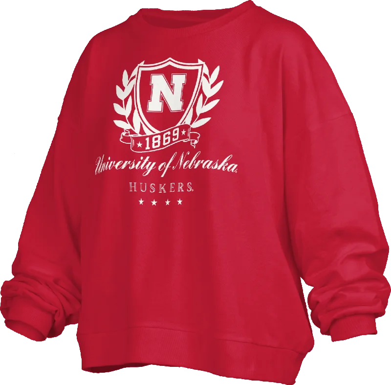 Hip-Hop HoodiesWomen's Nebraska Huskers Big Aug Fleece Sweatshirt