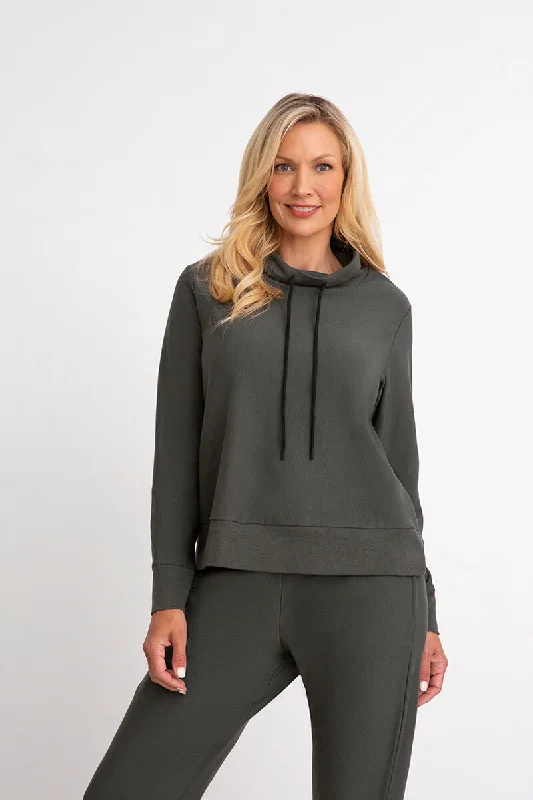 Colorblock HoodiesBamboo Fleece Sweatshirt Long Sleeve | Raven