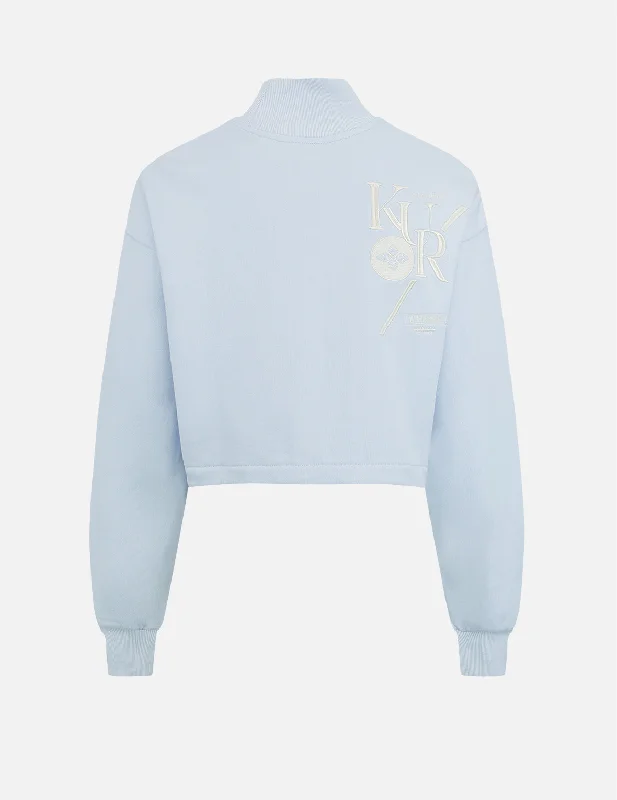 Printed SweatshirtsSeagull and Logo Embroidery Turtle Neck Sweatshirt