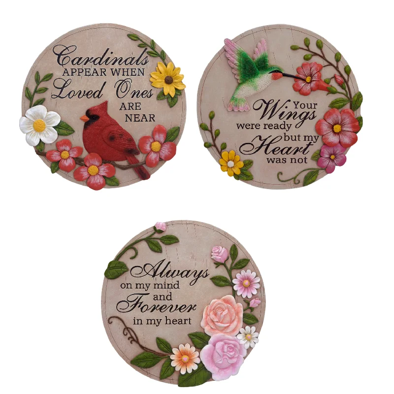 12" Round Memorial Bereavement Stepping Stone