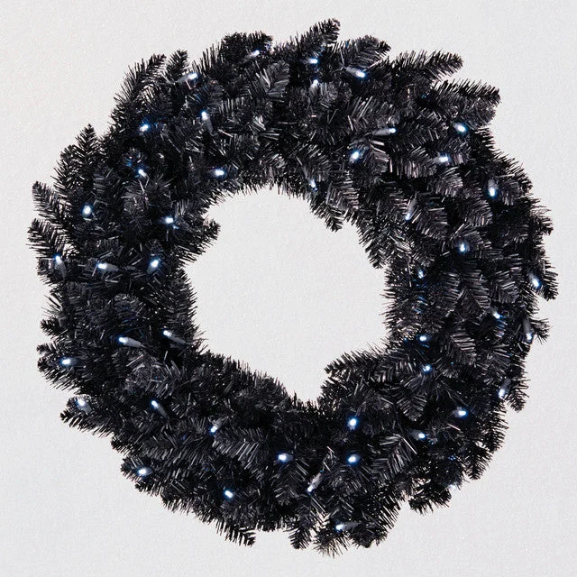 Hallmark Star Galaxy Black Wreath With Lights