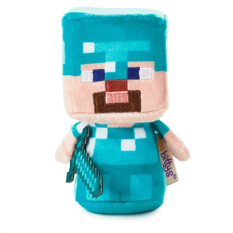 Hallmark itty bittys® Minecraft Diamond Armor Steve Plush