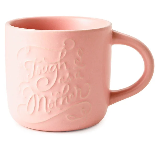 Hallmark Tough as a Mother Embossed Pink Mug, 12 oz.