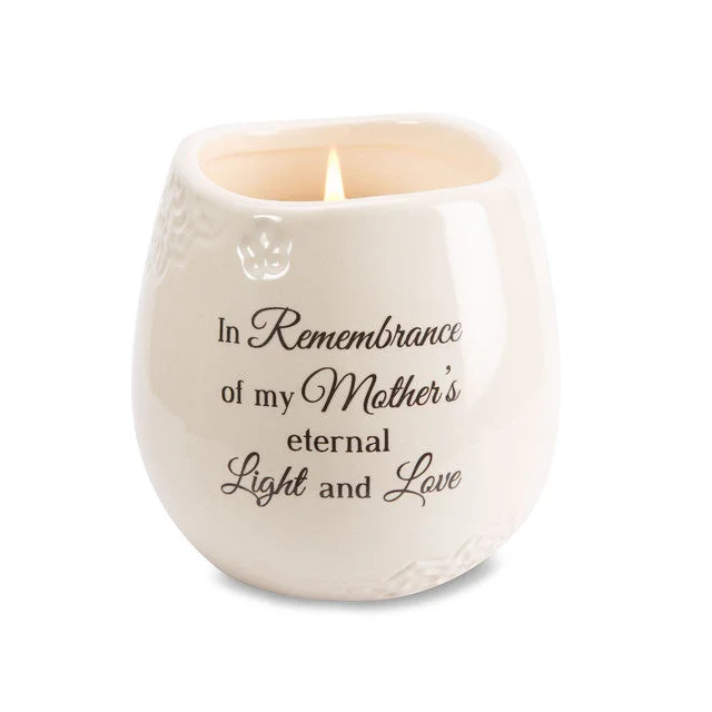 In Remembrance of My Mother's Eternal Light and Love 8 oz. Soy Wax Candle with Tranquility Scent