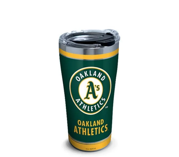 MLB® Oakland Athletics™ Home Run Stainless Steel with Hammer Lid 20 oz Tervis Tumbler