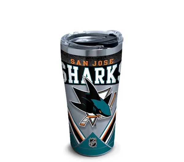 NHL San Jose Sharks Ice Stainless Steel with Hammer Lid 20 oz Tervis Tumbler