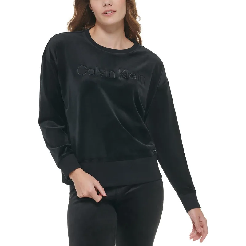 Gym HoodiesWomens Velour Logo Sweatshirt