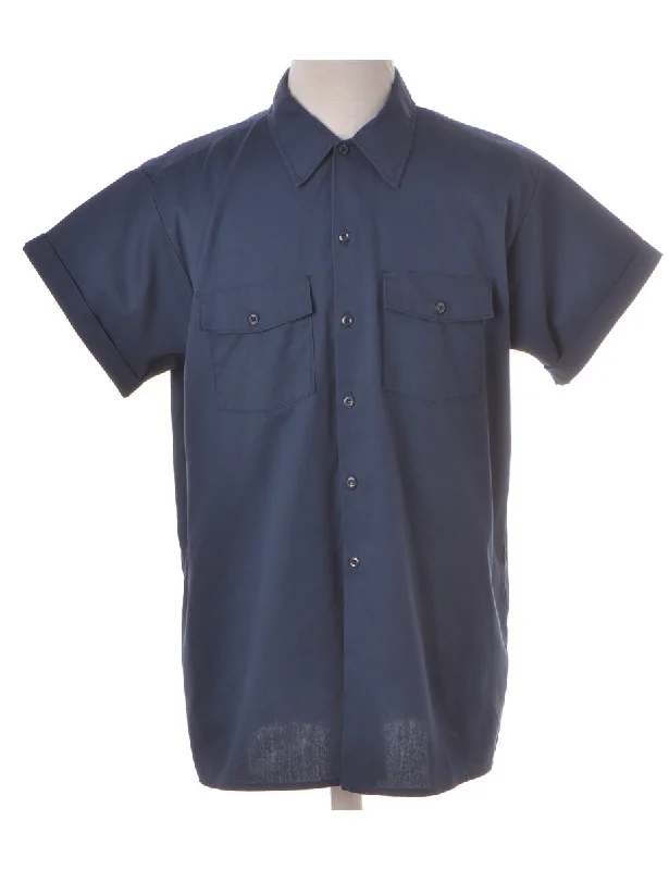 Quick-Dry T-ShirtsLabel Navy Upcycled Dickies Shirt