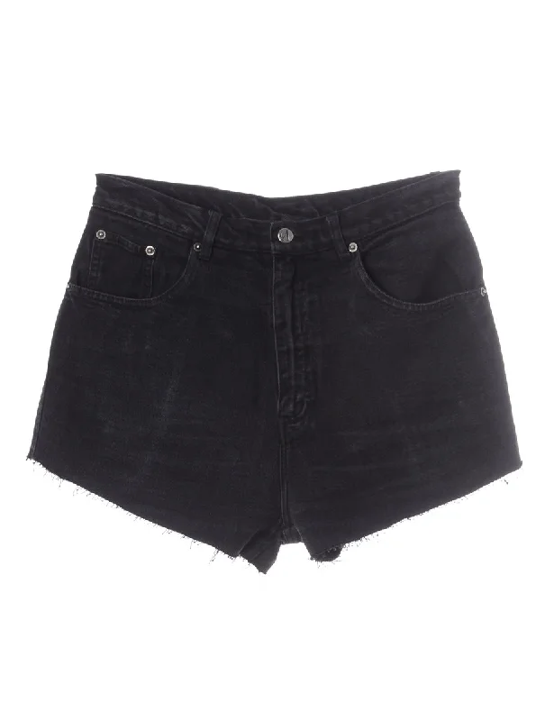 Zippered T-ShirtsLabel Molly Frayed Denim Shorts