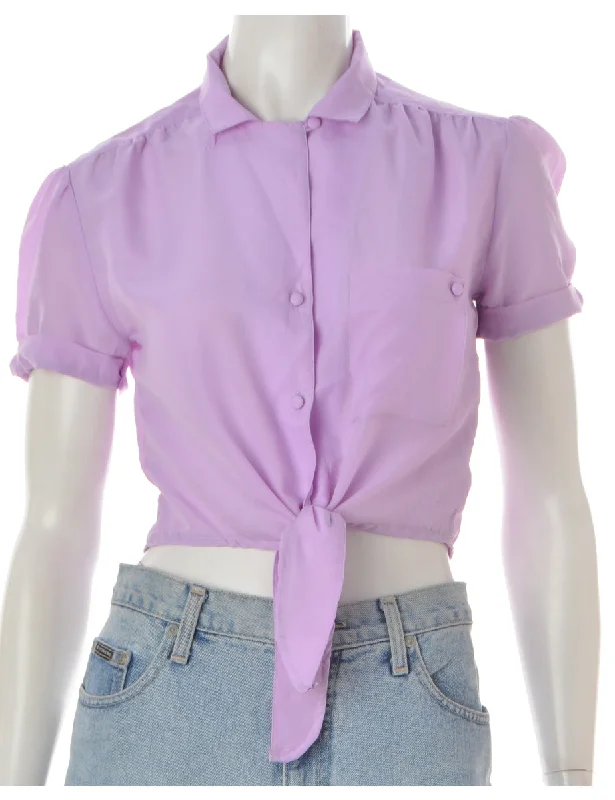 Sports Team T-ShirtsLabel Lilac Tie Front Blouse