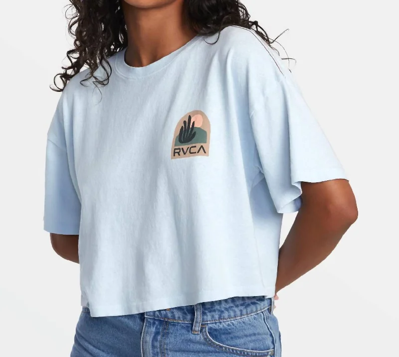 Hunting T-ShirtsBoyfriend Crop Tee 2 T-Shirt In Sky High