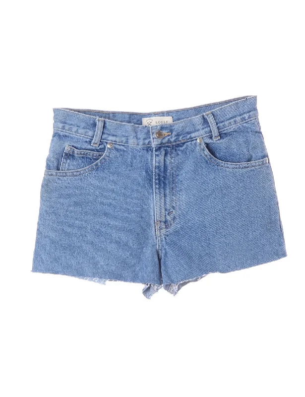 Leather-Paneled T-ShirtsLabel Molly Frayed Denim Shorts