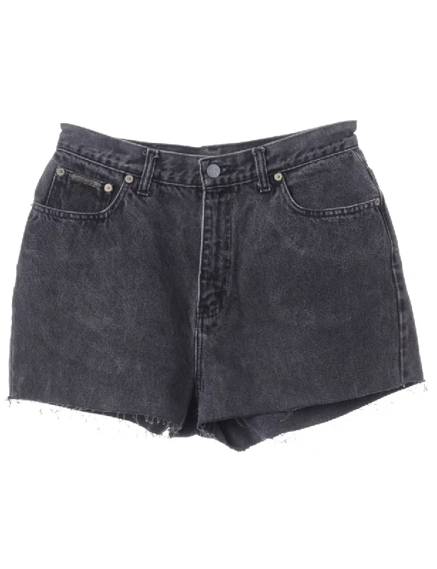 Boat Neck T-ShirtsLabel Molly Frayed Denim Shorts