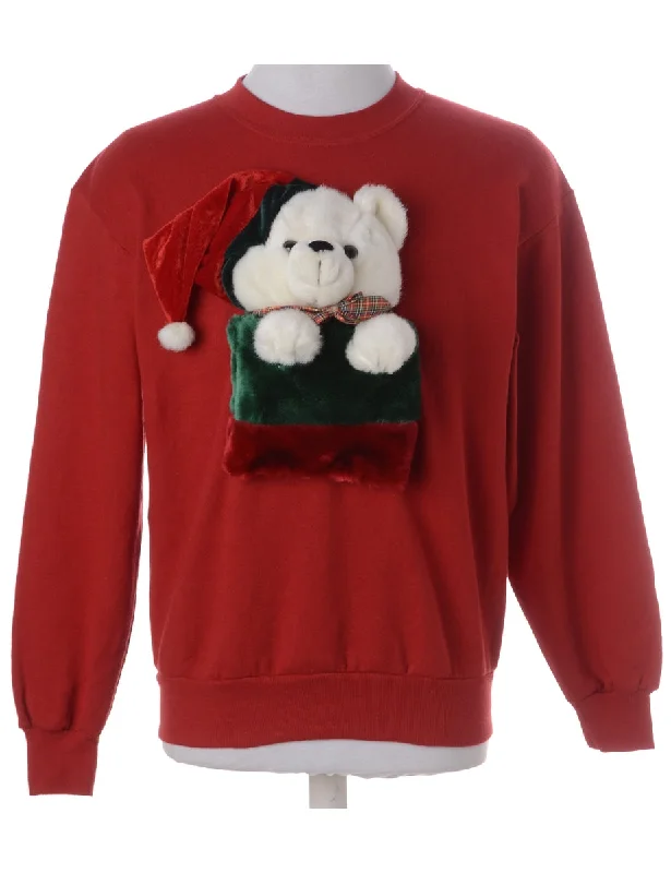 Studded T-ShirtsLabel Novelty Christmas Sweatshirt