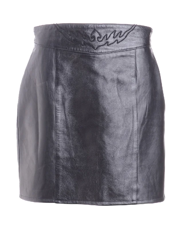 Distressed T-ShirtsLabel Roxy Mini Leather Skirt