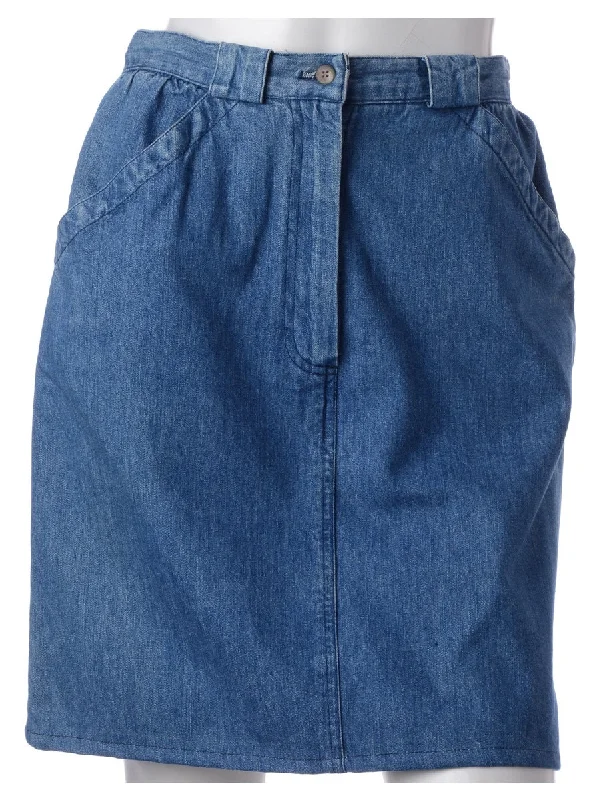 Lounge T-ShirtsLabel Short Denim Skirt