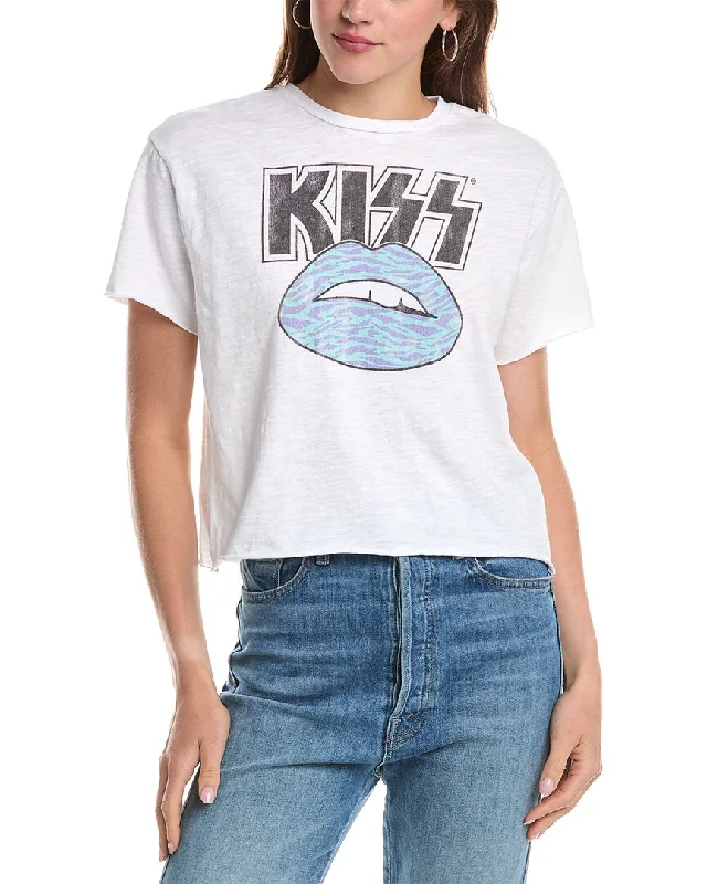 Asymmetrical T-ShirtsOriginal Retro Brand KISS T-Shirt