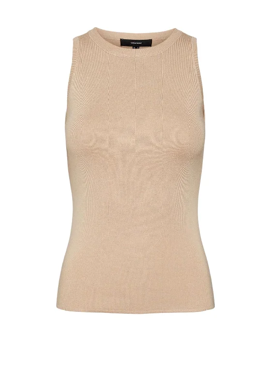 Vero Moda Round Neck Vest Top, Irish Cream