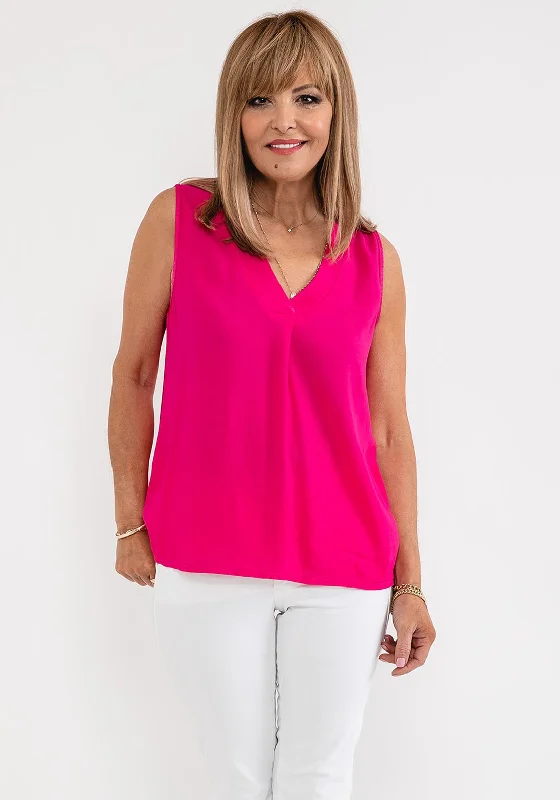 d.e.c.k. by Decollage One Size Vest Top, Fuchsia