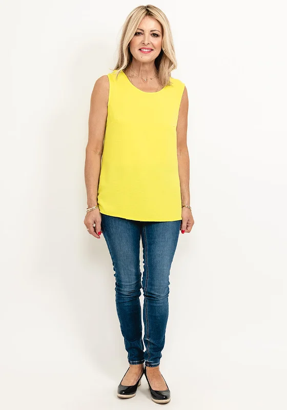 Inco Solid Colour Vest Top, Lime