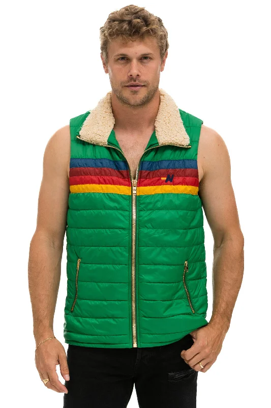 MEN'S 4 STRIPE VEST SHERPA- AMAZON